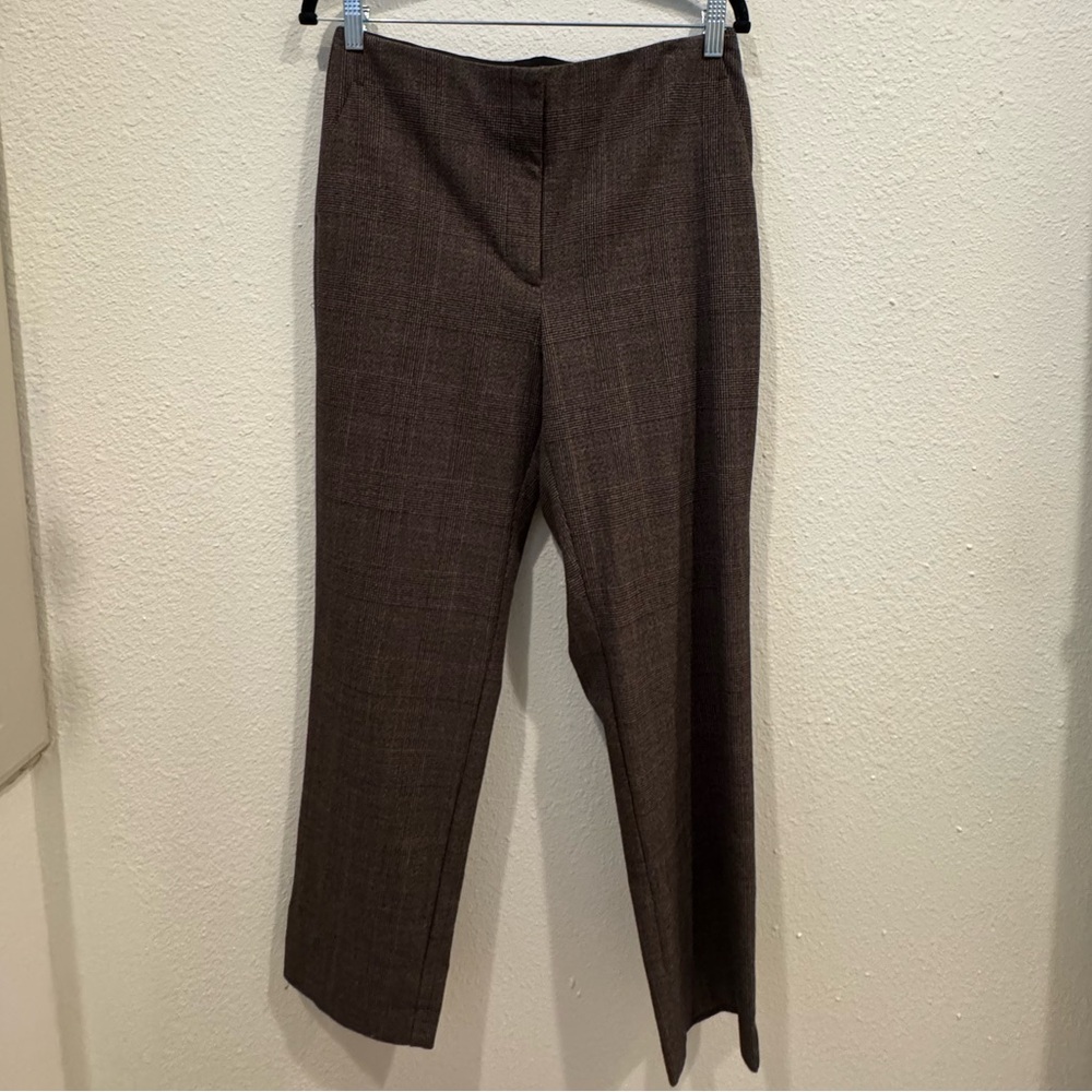 LOFT Plaid Ankle Length Dress Pants